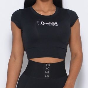 Bombshell black crop size medium brand new  hang dry soft comfortable